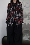 GEOFFREY B. SMALL Heavy Silk Lining Collection V Unisex GBS-CVS06-RHYH Church Dyed Red Print Tie Dye PGBS3